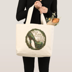 De Tela Gigante Bolso Multi-Función Salva el Planeta del Zapato