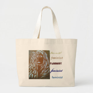 De Tela Gigante bolso para la feminista