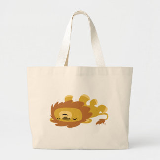 De Tela Gigante Bolso perezoso del león del dibujo animado lindo