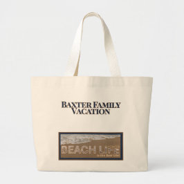 De Tela Gigante Bolso Personalizado para Vacaciones Familiares | P
