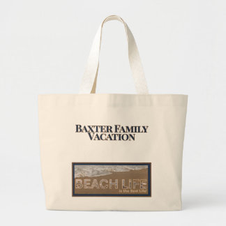 De Tela Gigante Bolso Personalizado para Vacaciones Familiares | P