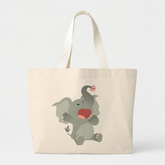 De Tela Gigante Bolso soñoliento lindo del elefante del dibujo