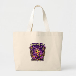 De Tela Gigante Bolso Tot Dragon Purpura Reina del Drama