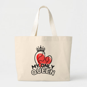 De Tela Gigante Bolso tote: Mi única reina