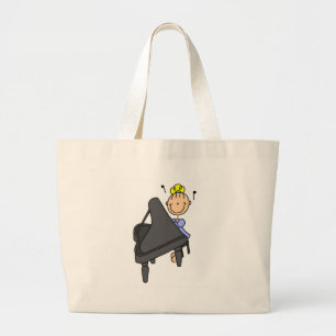 De Tela Gigante Figura bolso del palillo del pianista