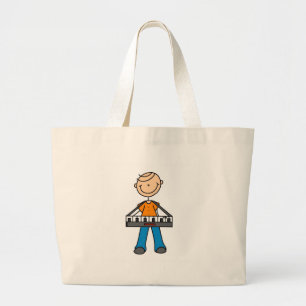 De Tela Gigante Figura bolso del palillo del teclado