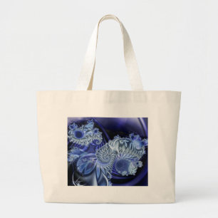 De Tela Gigante fractal-azules, bolso