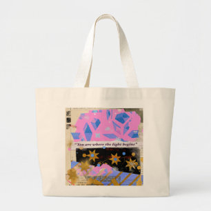 De Tela Gigante Light Begins – Bolso grande para tote