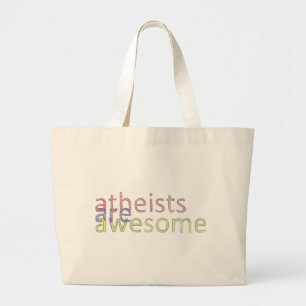 De Tela Gigante Los "ateos son" bolso impresionante