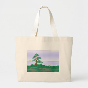 De Tela Gigante Pescador japonés - bolso