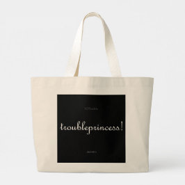 De Tela Gigante ¡princesa problemática! bolso grande tote