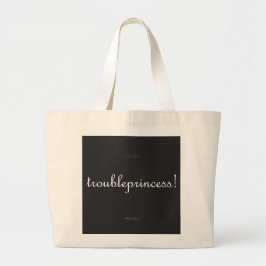 De Tela Gigante ¡princesa problemática! bolso grande tote