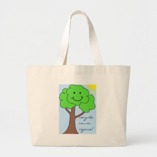 De Tela Gigante Recicle, reutilice, disfrute el bolso