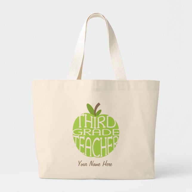 De Tela Gigante Tercer bolso del profesor del grado - Apple verde (Frente)