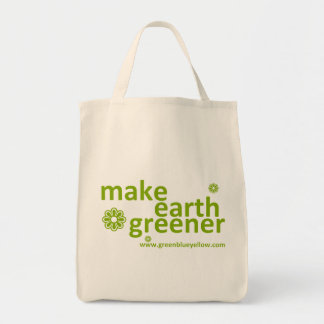 De Tela haga tierra un bolso resusable más verde