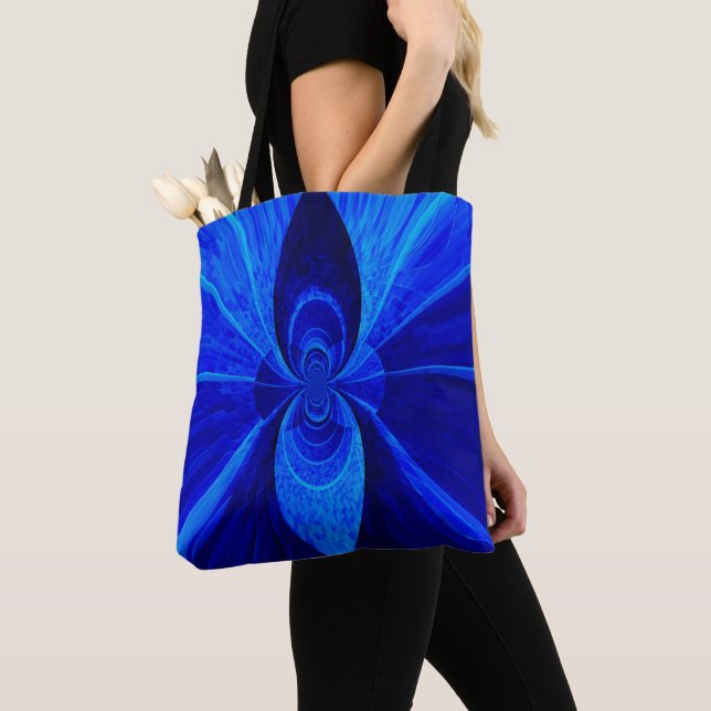 De Tela infinity azul - bolso tote (Detalle)