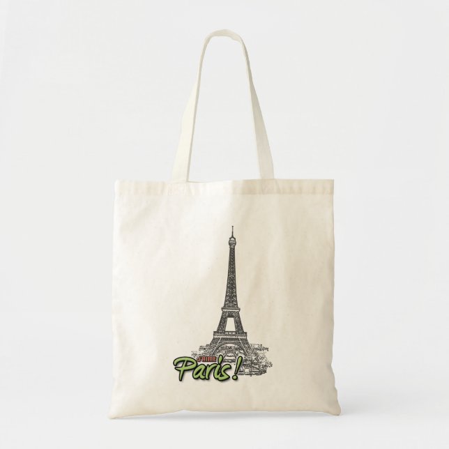 De Tela ¡J'aime París! Bolso (Frente)