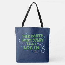 De Tela La fiesta no empieza, bolso azul marino