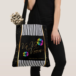 De Tela Mi bolso del confeti del oro del maquillaje -