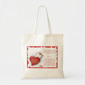 De Tela Mi corazón pertenece a Jesús, bolso