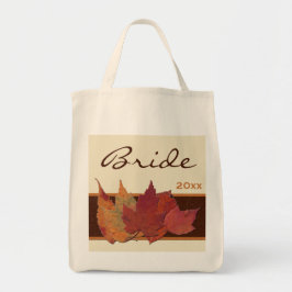 De Tela Naranja marrón marfil seco deja novia tote bolso