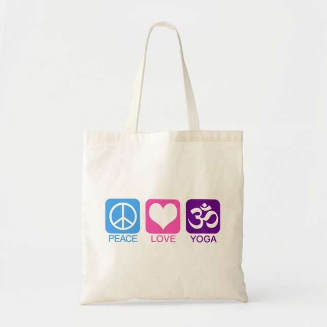 De Tela PAZ AMOR YOGA - bolso (Frente)