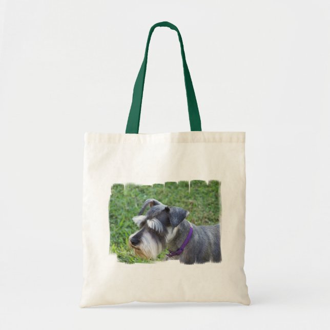De Tela Pequeño bolso del Schnauzer (Frente)