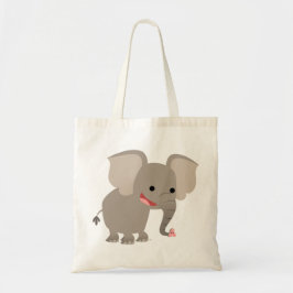 De Tela Personalizado quisquilloso elefante bolso