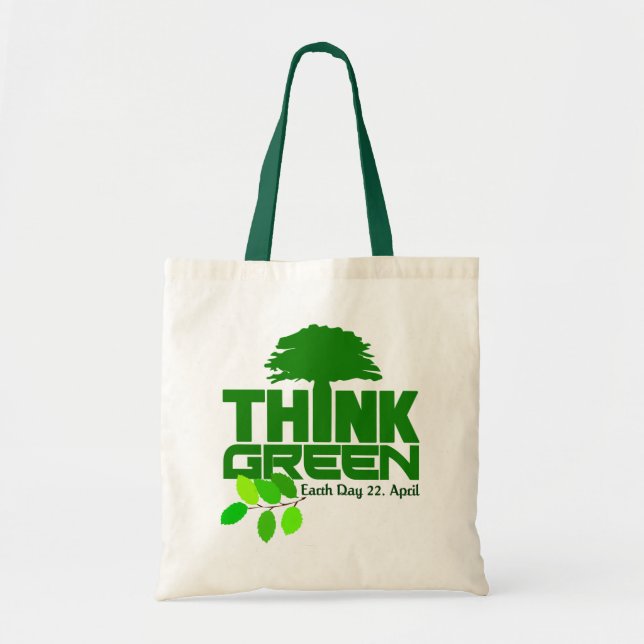 De Tela Piense el bolso verde (Frente)