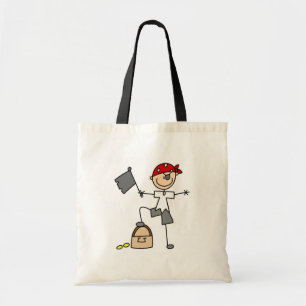 De Tela Pirata con el bolso del tesoro