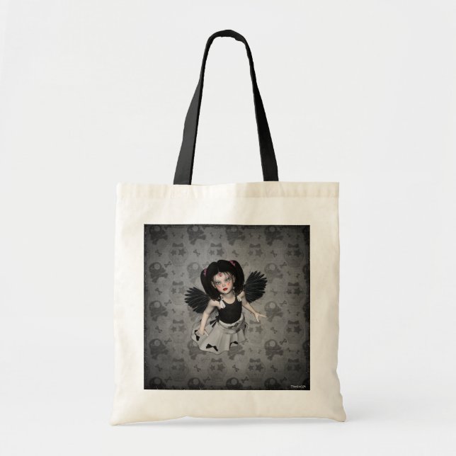 De Tela Poco bolso del ángel del gótico (Frente)