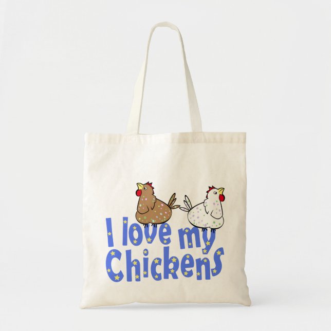 De Tela Pollos del amor - bolso (Frente)