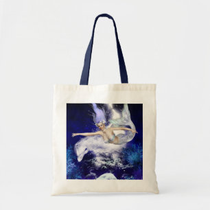 De Tela Sirena con el pequeño bolso del delfín