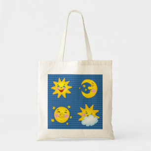De Tela Sol y luna lindos - bolso