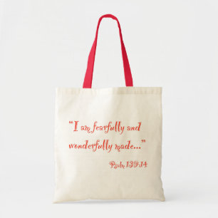 De Tela "Soy" bolso temeroso y maravillosamente hecho