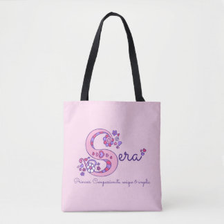 De Tela Sueros nombre y bolso del monograma del