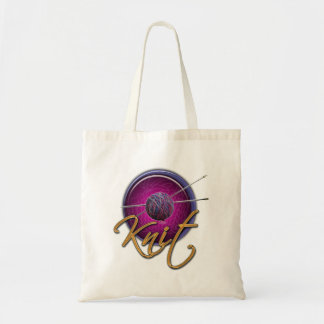 De Tela Tote del bolso que hace punto