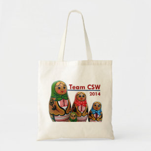 De Tela Tote del equipo CSW o bolso del proyecto