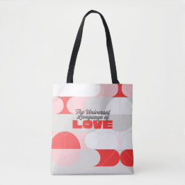 De Tela TULOL Bolso Rojo Rosa Blanco
