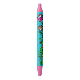 De Tinta Azul Bolígrafo Floral Princesa Espacial Alien (Azul)