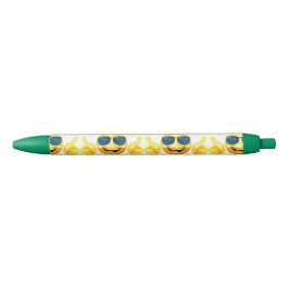 De Tinta Azul Bolígrafo Verde Feliz Pulgar Arriba
