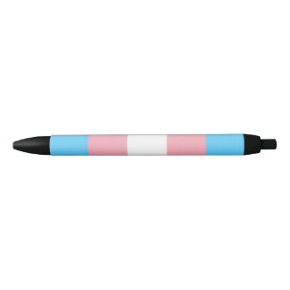 De Tinta Negra bandera trans en bolígrafo