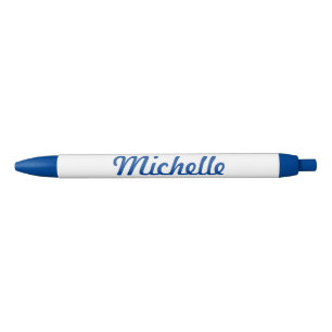 De Tinta Negra Bolígrafo azul con nombre personalizado para ofici