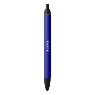 De Tinta Negra Bolígrafo azul marino elegante personalizado con t