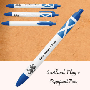 De Tinta Negra Bolígrafo Bandera Escocesa, Rampante, Escocia / Pr