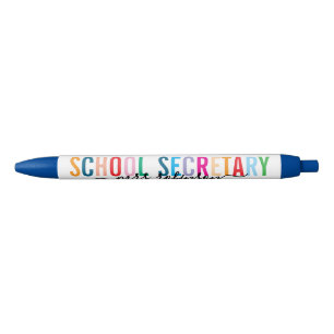De Tinta Negra Bolígrafo Colorido para Secretaria Escolar con Nom