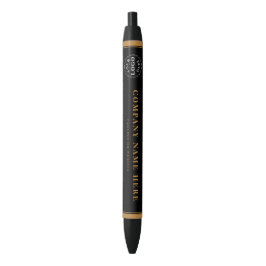 De Tinta Negra Bolígrafo con Logotipo Personalizado – Promociona