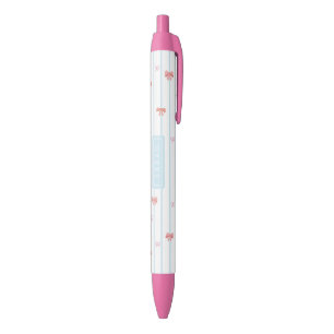 De Tinta Negra Bolígrafo con nombre personalizado Sweet Ribbon