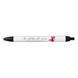 De Tinta Negra Bolígrafo con Stilettos.