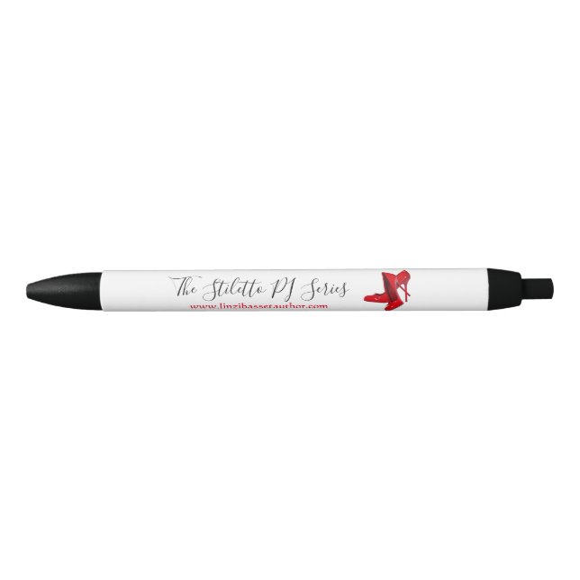 De Tinta Negra Bolígrafo con Stilettos. (Anverso)